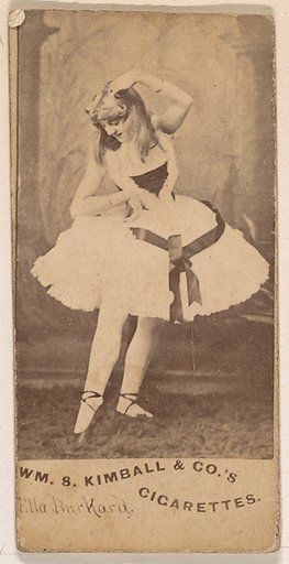 Ella Barkard, from the Actresses series (N203) issued by Wm. S. Kimball & Co.