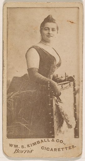 Miss Borris, from the Actresses series (N203) issued by Wm. S. Kimball & Co.