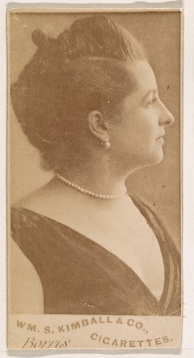 Miss Borris, from the Actresses series (N203) issued by Wm. S. Kimball & Co.