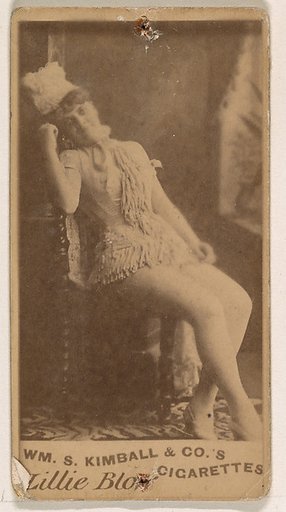 Lillie Blowfrom the Actresses series (N203) issued by Wm. S. Kimball & Co.