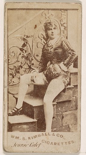 Jennie Calef, from the Actresses series (N203) issued by Wm. S. Kimball & Co.