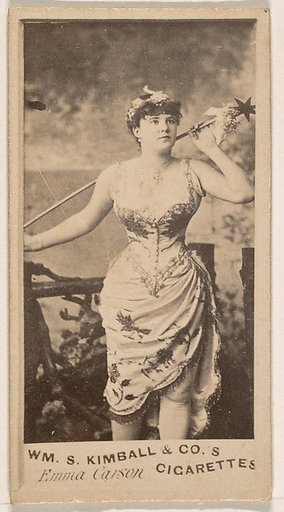 Emma Carson, from the Actresses series (N203) issued by Wm. S. Kimball & Co.