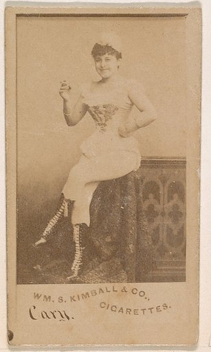 Miss Cary, from the Actresses series (N203) issued by Wm. S. Kimball & Co.