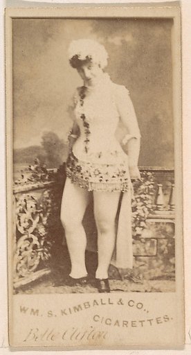 Belle Clifton, from the Actresses series (N203) issued by Wm. S. Kimball & Co.