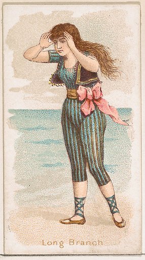 Long Branch, from the Fancy Bathers series (N187) issued by Wm. S. Kimball & Co.