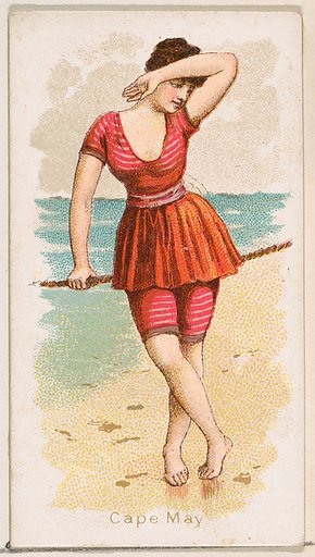 Cape May, from the Fancy Bathers series (N187) issued by Wm. S. Kimball & Co.
