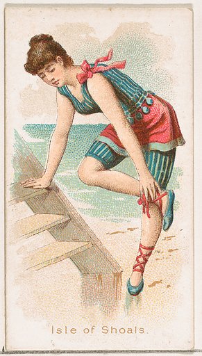 Isle of Shoals, from the Fancy Bathers series (N187) issued by Wm. S. Kimball & Co.