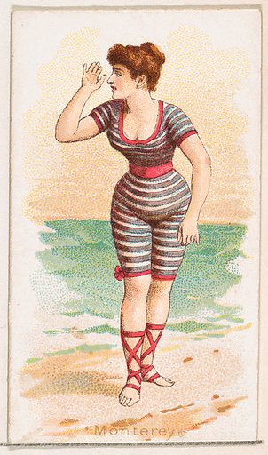 Monterey, from the Fancy Bathers series (N187) issued by Wm. S. Kimball & Co.