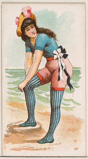 Nahant, from the Fancy Bathers series (N187) issued by Wm. S. Kimball & Co.