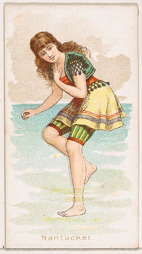 Nantucket, from the Fancy Bathers series (N187) issued by Wm. S. Kimball & Co.