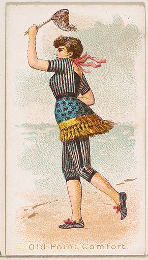 Old Point Comfort, from the Fancy Bathers series (N187) issued by Wm. S. Kimball & Co.