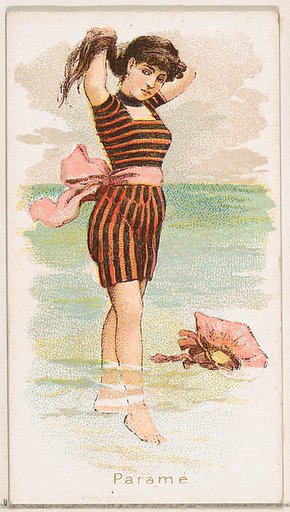 Parame, from the Fancy Bathers series (N187) issued by Wm. S. Kimball & Co.