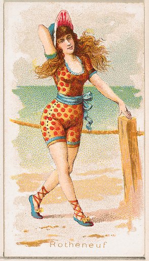 Rotheneuf, from the Fancy Bathers series (N187) issued by Wm. S. Kimball & Co.