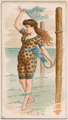 Dinard, from the Fancy Bathers series (N187) issued by Wm. S. Kimball & Co.