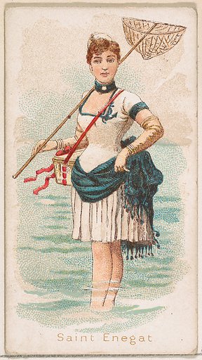 Saint Enegat, from the Fancy Bathers series (N187) issued by Wm. S. Kimball & Co.