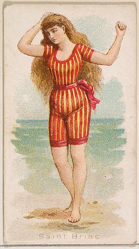 Saint Briac, from the Fancy Bathers series (N187) issued by Wm. S. Kimball & Co.
