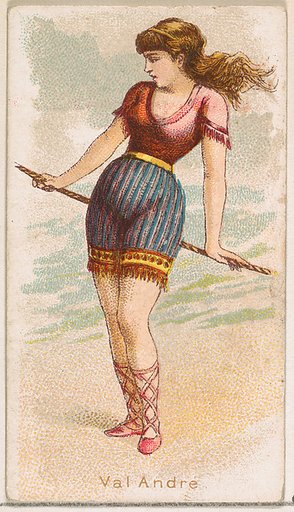 Val Andre, from the Fancy Bathers series (N187) issued by Wm. S. Kimball & Co.
