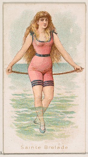 Sainte Brelade, from the Fancy Bathers series (N187) issued by Wm. S. Kimball & Co.