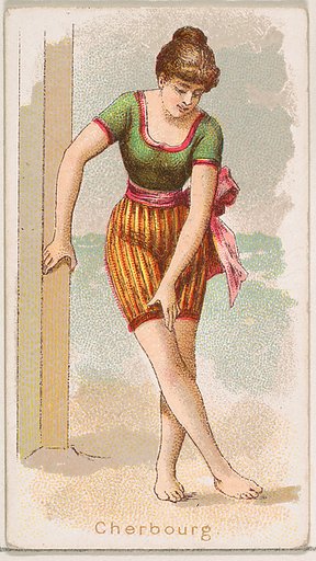 Cherbourg, from the Fancy Bathers series (N187) issued by Wm. S. Kimball & Co.