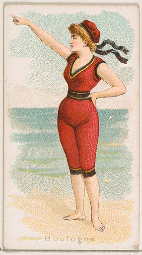 Boulogne, from the Fancy Bathers series (N187) issued by Wm. S. Kimball & Co.