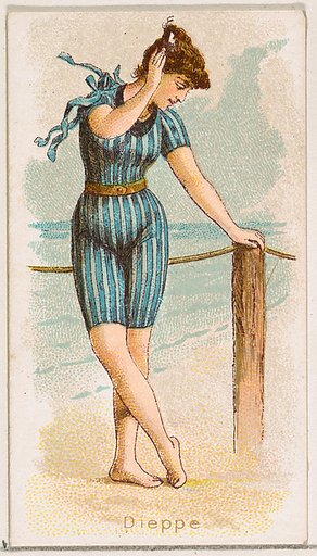 Dieppe, from the Fancy Bathers series (N187) issued by Wm. S. Kimball & Co.