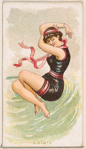 Calais, from the Fancy Bathers series (N187) issued by Wm. S. Kimball & Co.