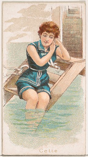Cette, from the Fancy Bathers series (N187) issued by Wm. S. Kimball & Co.
