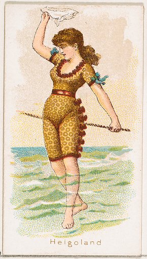 Helgoland, from the Fancy Bathers series (N187) issued by Wm. S. Kimball & Co.