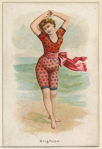 Brighton, from the Beautiful Bathers series (N192) issued by Wm. S. Kimball & Co.