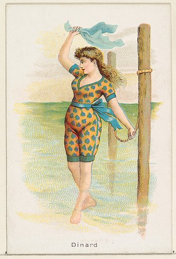 Dinard, from the Beautiful Bathers series (N192) issued by Wm. S. Kimball & Co.