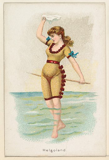 Helgoland, from the Beautiful Bathers series (N192) issued by Wm. S. Kimball & Co.