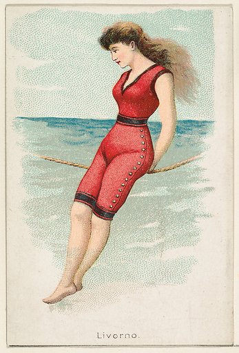Livorno, from the Beautiful Bathers series (N192) issued by Wm. S. Kimball & Co.