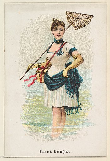 Saint Enegat, from the Beautiful Bathers series (N192) issued by Wm. S. Kimball & Co.