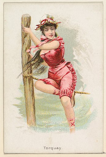 Torquay, from the Beautiful Bathers series (N192) issued by Wm. S. Kimball & Co.