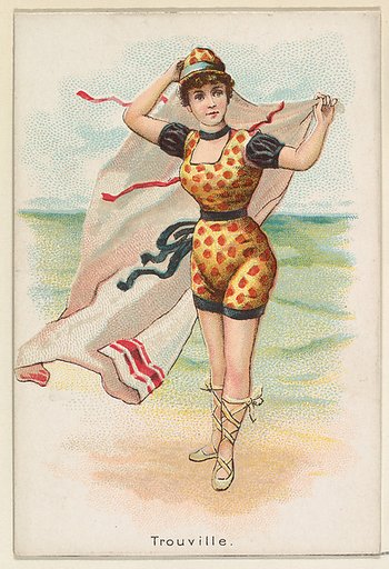 Trouville, from the Beautiful Bathers series (N192) issued by Wm. S. Kimball & Co.