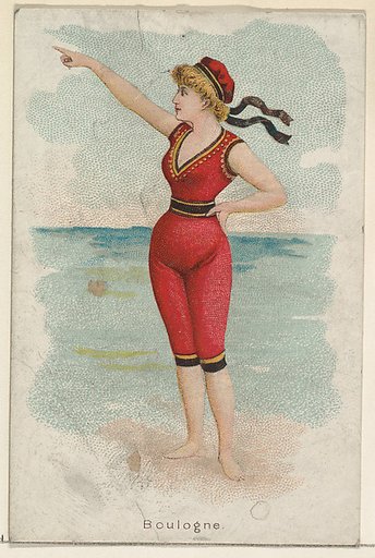 Boulogne, from the Beautiful Bathers series (N192) issued by Wm. S. Kimball & Co.