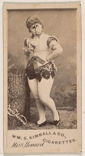 Miss Howard, from the Actresses series (N203) issued by Wm. S. Kimball & Co.