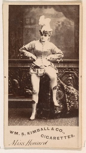 Miss Howard, from the Actresses series (N203) issued by Wm. S. Kimball & Co.