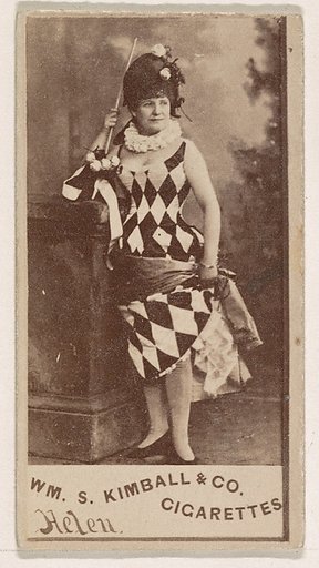 Miss Helen, from the Actresses series (N203) issued by Wm. S. Kimball & Co.