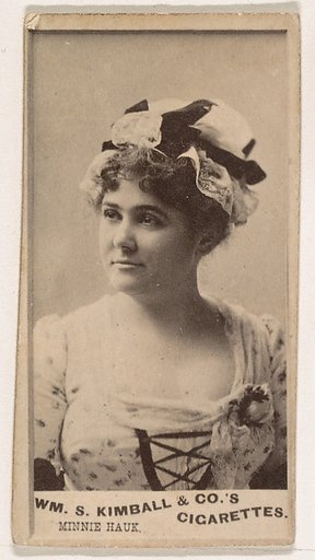 Minnie Hauk, from the Actresses series (N203) issued by Wm. S. Kimball & Co.