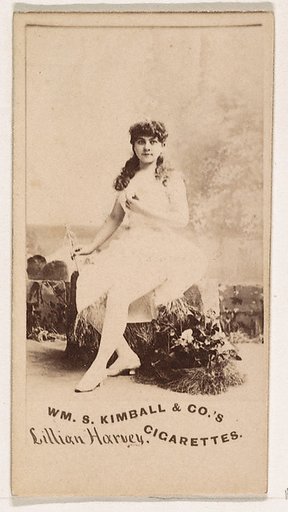 Lillian Harvey, from the Actresses series (N203) issued by Wm. S. Kimball & Co.