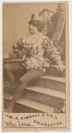 Mlle. Iona, from the Actresses series (N203) issued by Wm. S. Kimball & Co.