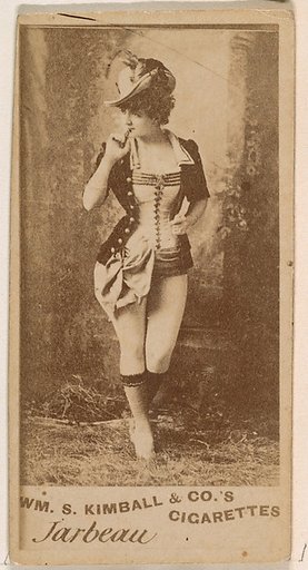 Miss Jarbeau, from the Actresses series (N203) issued by Wm. S. Kimball & Co.