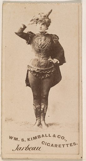 Miss Jarbeau, from the Actresses series (N203) issued by Wm. S. Kimball & Co.