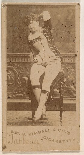 Miss Jarbeau, from the Actresses series (N203) issued by Wm. S. Kimball & Co.