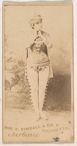Miss Jarbeau, from the Actresses series (N203) issued by Wm. S. Kimball & Co.