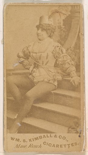 Mme. Rosch, from the Actresses series (N203) issued by Wm. S. Kimball & Co.