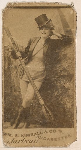 Miss Jarbeau, from the Actresses series (N203) issued by Wm. S. Kimball & Co.