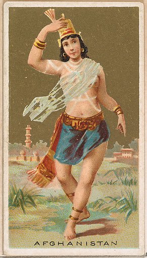 Afghanistan, from the Dancing Girls of the World series (N185) issued by Wm. S. Kimball & Co.