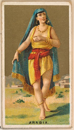 Arabia, from the Dancing Girls of the World series (N185) issued by Wm. S. Kimball & Co.